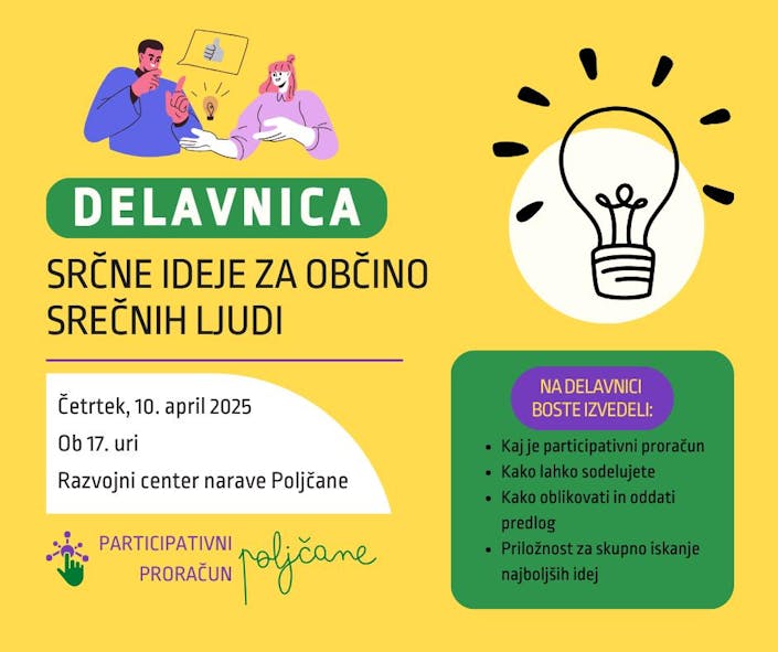 DELAVNICA PARTICIPATIVNEGA PRORAČUNA